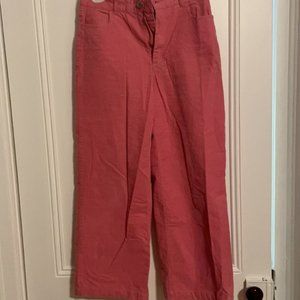 Frank & Oak high rise wide leg cropped cords